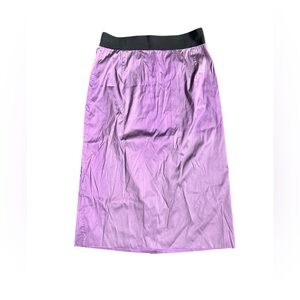 Dolce & Gabbana Purple Midi Skirt Silk Blend